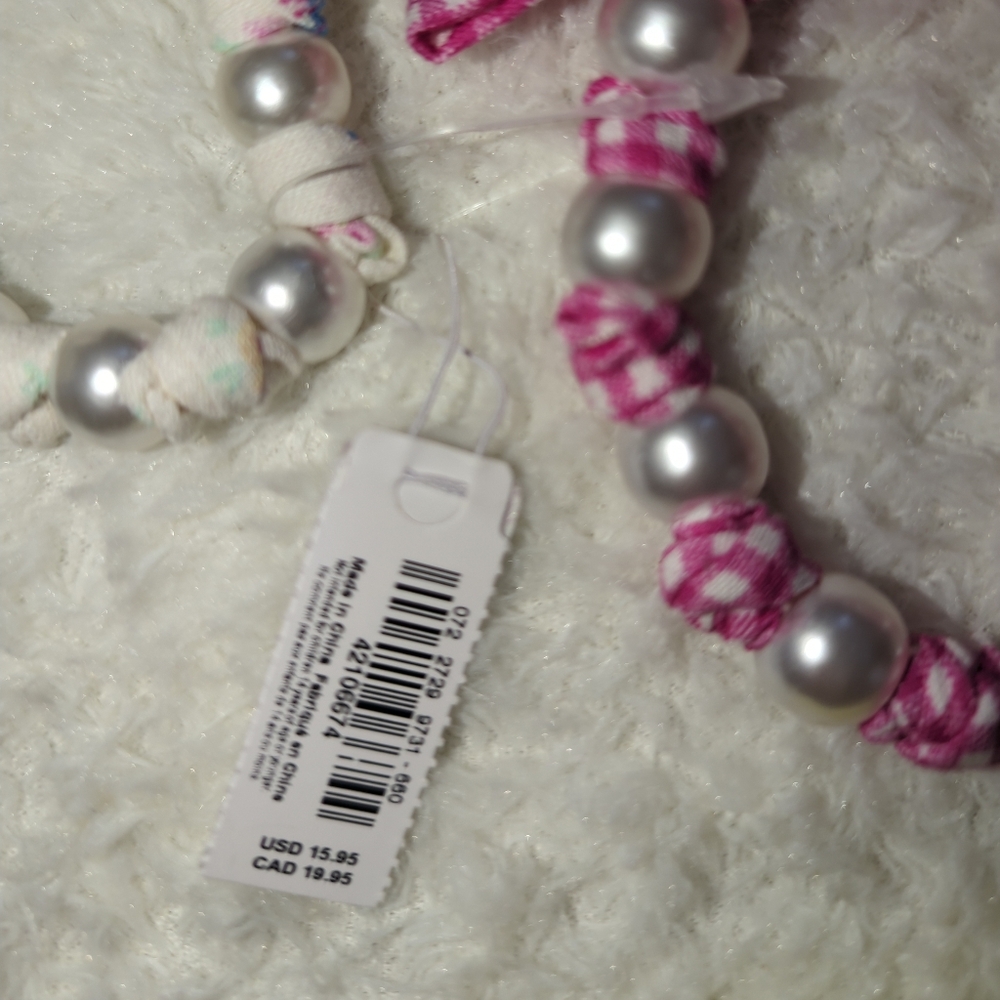 Aerie Navy Pink Coquette Hair Accessory Velvet Twist Headband Socks Bundle NWT - Picture 3 of 4